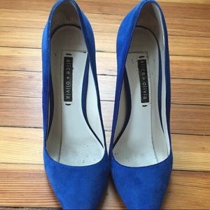 Alice and Olivia suede pumps